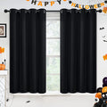Yakamok Room Darkening Curtains 52x45 inch Length Black-Living Room | 2 panels by Yakamok