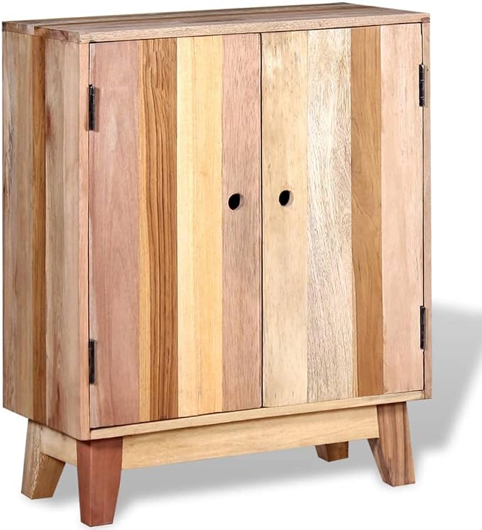 Sideboard Cabinet with 2 Doors, Reclaimed Wood Storage Console Table - Image 5