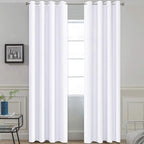 Yakamok Room Darkening Curtains 52x84 inch Length Pure White-Living Room | 2 by Yakamok