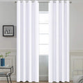 Yakamok Room Darkening Curtains 52x96 inch Length Pure White-Living Room | 2 by Yakamok