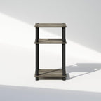 Furinno JUST Night Stand, 3-Tier Turn-N-Tube Nightstand, Toolless Bedside Table - Image 7