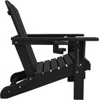 SERWALL HDPE Folding Adirondack Chair - Image 11