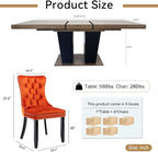 Henf 7 Pieces Extendable Dining Table Set - Image 7