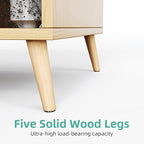 8 Cube Storage Organizer, Mid-Century Modern Wooden Bookcase - Image 8