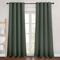 NICETOWN Dark Mallard Curtains 96 inches Long, Grommet Thermal Insulated by NICETOWN