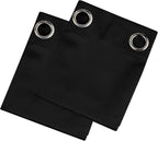 Blackout Curtains 66 x 54 Inch Long Black Curtains Set of 2 Panels Room - Image 9