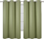 Sage Green Thermal Blackout Curtains/38 x 63 Inch/Set of 2 Panels Room - Image 2