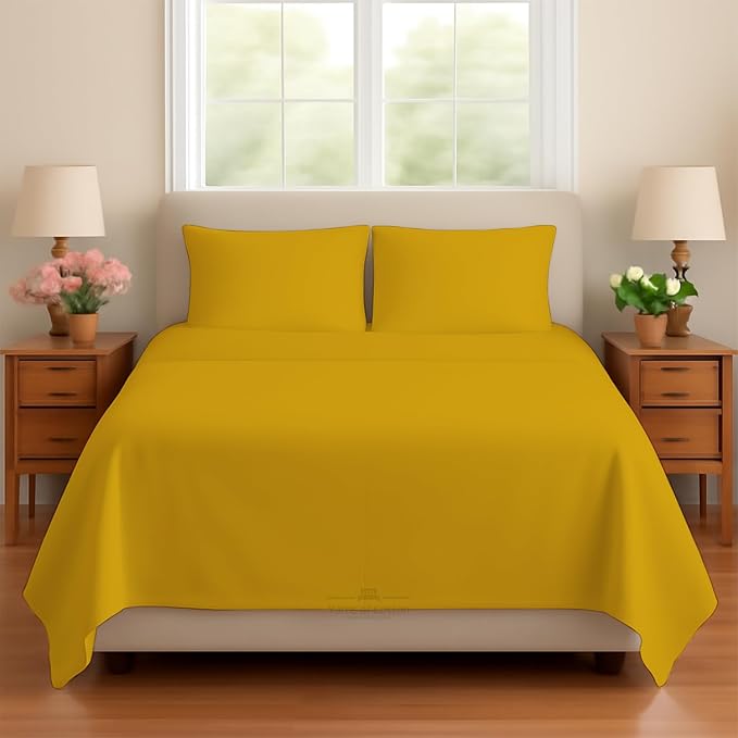 Sleeper Sofa Bed Sheet, 100% Cotton 400 Thread Count, 4 Piece Set, Deep Pocket by BeyondWhatYouSee