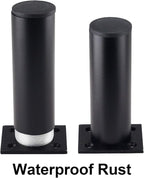Set of 4 Furniture Legs 4.7 Inch, Adjustable Aluminum Alloy Cabinet Legs - Image 4