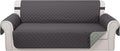 Reversible Couch Cover for 3 Cushion, Dark Grey | Couch Cover for Sofa by LuxshareHome