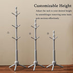 Solid Wood Coat Rack Stand, Vintage Heavy Duty Coat Hanger Stand - Image 5