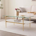 LumFurn Rectangle Coffee Table for Living Room, Mid-Century Modern Design - Image 3
