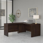 Bush Business Furniture Studio C 60W x 24D Credenza Desk in Modern Hickory - Image 2