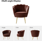 HULALA HOME Modern Velvet Accent Chairs Set of 2 - Image 7