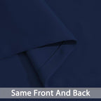 Yakamok Navy Blue Room Darkening Window Curtains 52x36 Inch - Image 3