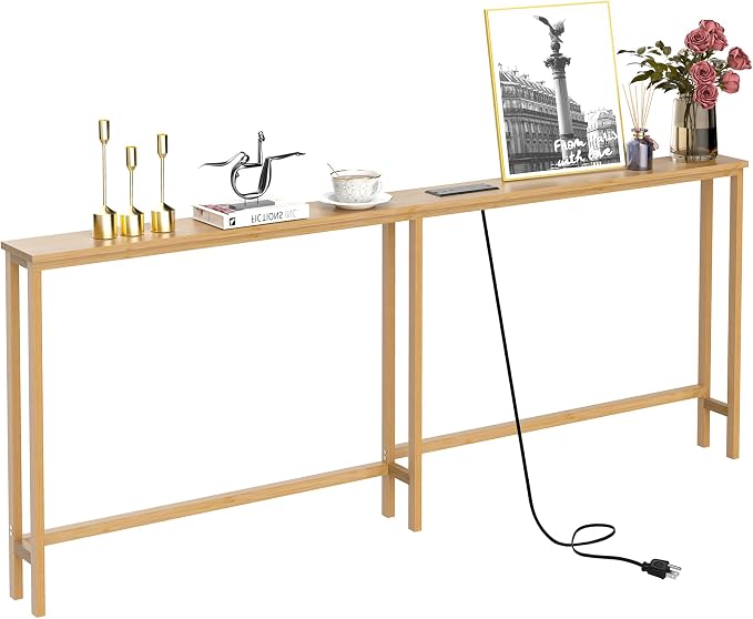 VASMIA 70.9 Inch Narrow Console Table by VASMIA