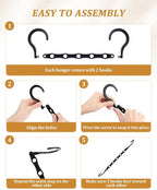 AMKUFO Hangers-Space-Saving 16 Pack Space-Saver, Plastic Magic Hangers - Image 3