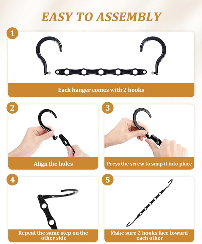 AMKUFO Hangers-Space-Saving 16 Pack Space-Saver, Plastic Magic Hangers - Image 3