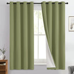 Yakamok Sage Blackout Curtains 63 Inches Long by Yakamok