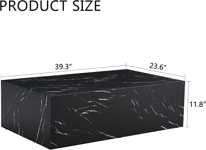 39.3'' Marble Coffee Table - Image 2