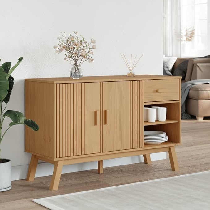 Scandinavian Solid Pine Sideboard - Image 3
