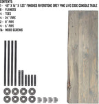 Restore by Pipe DÉCOR Live Edge Wood Console Table 48 in. x 16 in. x 34 in. - Image 8