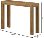 Plank+Beam Modern Solid Wood Console Table, 46 Inch, Sofa Table, Narrow - Image 2