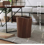 2.3 Gallons Wood Trash Can Wastebasket - Image 6