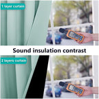 NICETOWN Aqua Blue 100% Blackout Curtains 45 inches Long, 2 Thick Layers - Image 4