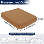 Smiry Waterproof Patio Cushion Covers, Stretch Outdoor Furniture Covers | Couch - Image 6