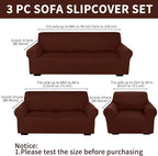 Peryiter 3 Pcs Couch and Loveseat Covers Set Sofa Cover - Image 2