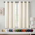 MIULEE Blackout Curtains for Bedroom 2 Panels 40 x 45 Inch Long Birch | Thermal by MIULEE