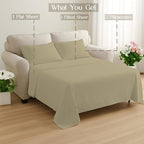 Sleeper Sofa Bed Sheet, 100% Cotton 400 Thread Count, 4 Piece Set, Deep Pocket - Image 8