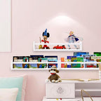 AZSKY Nursery Bookshelves White, 24 Inch Floating Bookshelves - Image 7