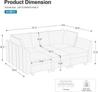 Belffin Modular Sectional Sofa Sleeper Couch - Image 2