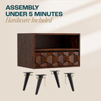 Bme Georgina Solid Wood Nightstand - Image 5