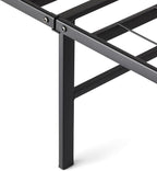 Amazon Basics Bed Frame with Storage, Foldable Metal Platform, Sturdy Steel - Image 4