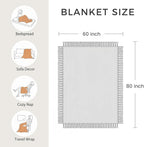 LUTBM Boho Throw Blanket for Bed 100% Cotton Ultra Soft Rustic Quilt Summer - Image 8