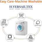 H.VERSAILTEX Kitchen Curtains Blackout Grey Curtains - Image 9
