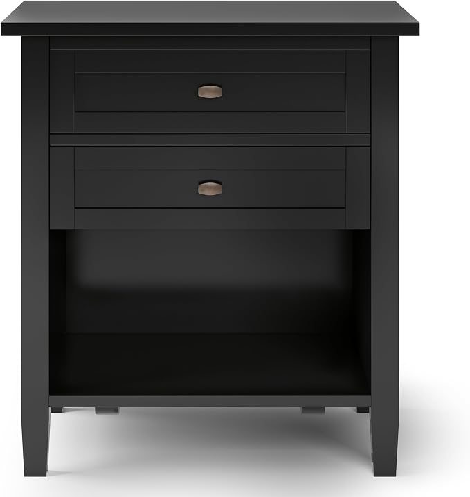 SIMPLIHOME Warm Shaker Solid Wood 24 inch Wide Transitional-Style Bedside - Image 2