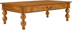 Retro Wooden Coffee Table 47’’ Vintage Cocktail Center Table - Image 7