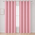 Blackout Curtains 66 x 95 inch/Pink Curtains Set of 2 Panels/Thermal Insulated by Lemomo