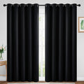 Yakamok Room Darkening Curtains 70x84 inch Length Black-Living Room | 2 panels by Yakamok