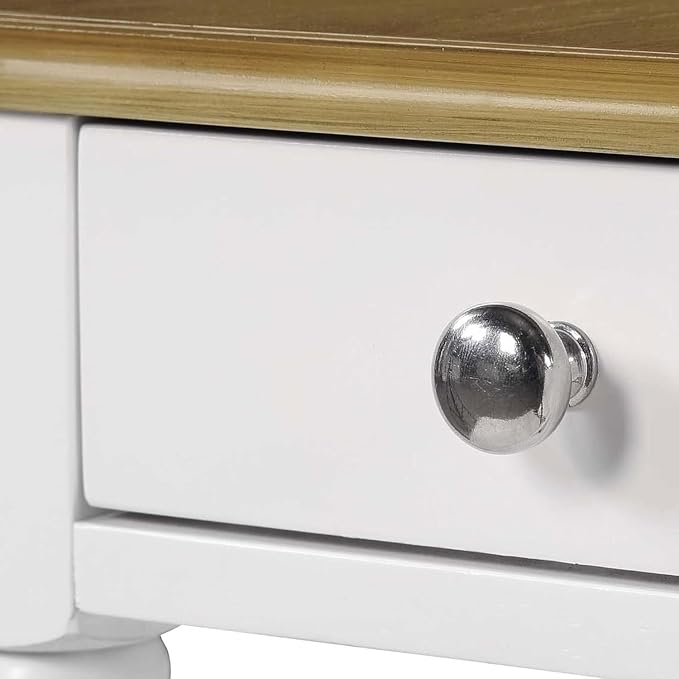 HomeStock Asian Allure Chairside Table, Compact & Stylish, Space-Saving Design - Image 3
