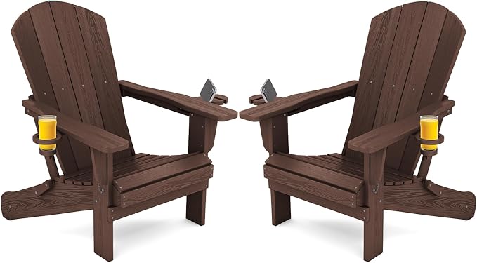 SERWALL Adirondack Chair with Cup Holders by SERWALL