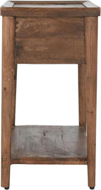 Kosas Home Ciaria Transitional Mango Wood End Table in Medium Brown - Image 10
