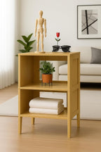 Bamboo Coffee Table Set of 2 – Modern End Tables - Image 7