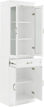 Crosley Furniture Stanton Glass Door Pantry Storage Cabinet - Image 5