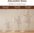 Muwuele Solid Wood Cactus Coat Rack, Freestanding Coat Rack - Image 3