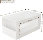 39" High Gloss Wood Coffee Table - Image 2
